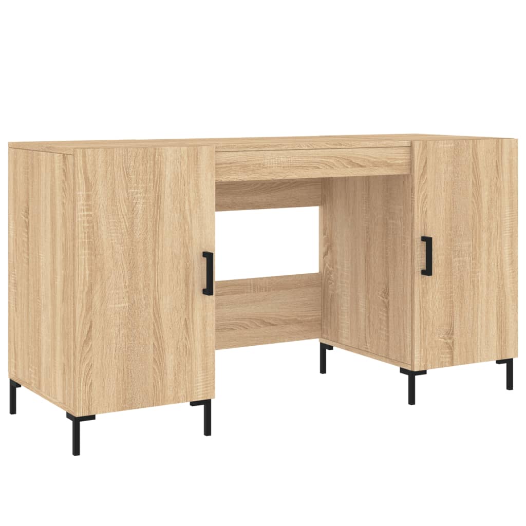 Desk Sonoma Oak 140x50x75 cm Engineered Wood